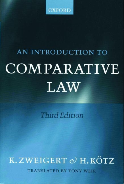Produktbild: An Introduction to Comparative Law