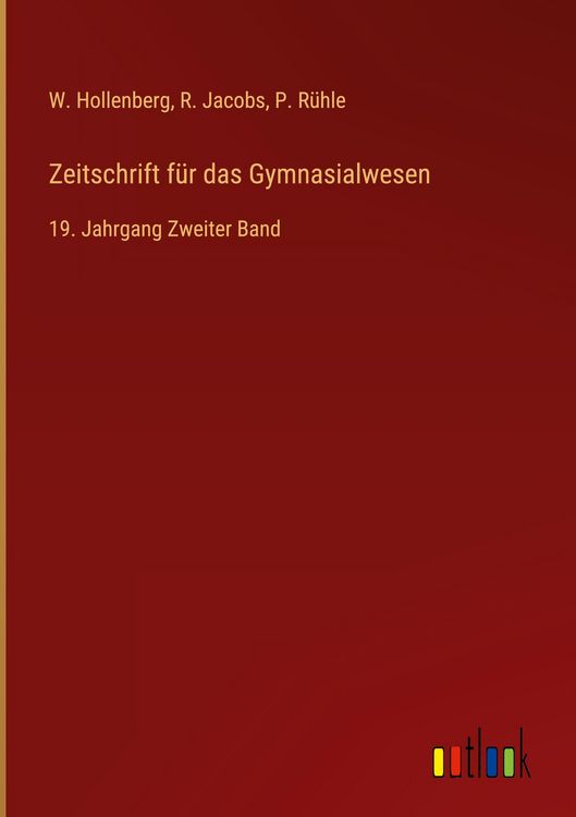 Produktbild: Zeitschrift f&uuml;r das Gymnasialwesen