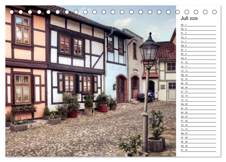 Produktbild: Fachwerkh&auml;user im Harz (Tischkalender 2026 DIN A5 quer), CALVENDO Monatskalender