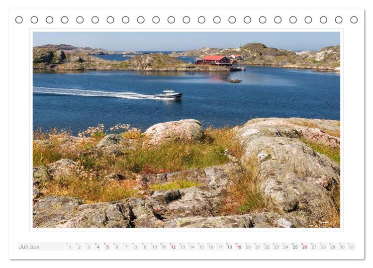 Produktbild: Bohusl&auml;n. Sk&auml;rhamn - R&ouml;nn&auml;ng - Marstrand (Tischkalender 2026 DIN A5 quer), CALVENDO Monatskalender