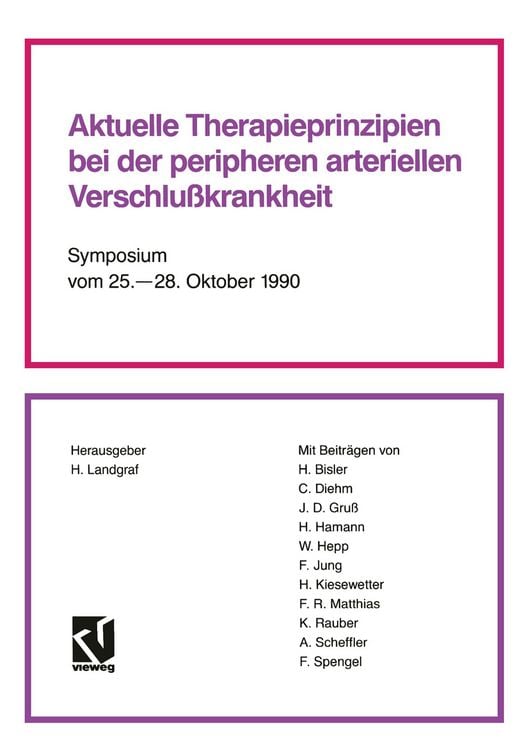 Produktbild: Aktuelle Therapieprinzipien bei der peripheren arteriellen Verschlu&szlig;krankheit