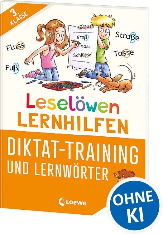 Produktbild: Lesel&ouml;wen Lernhilfen - Diktat-Training und Lernw&ouml;rter - 3. Klasse