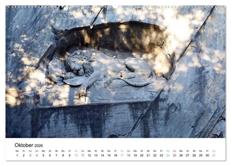 Produktbild: LUZERN Wo sich Reuss und Vierwaldst&auml;ttersee begegnen (Wandkalender 2026 DIN A2 quer), CALVENDO Monatskalender
