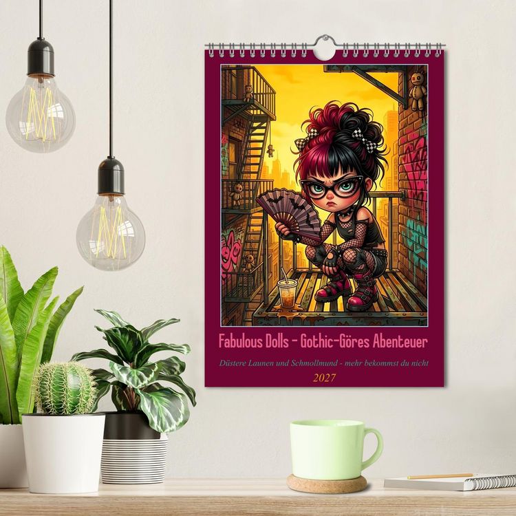 Produktbild: Fabulous Dolls - Gothic-G&ouml;res Abenteuer (Wandkalender 2027 DIN A4 hoch), CALVENDO Monatskalender