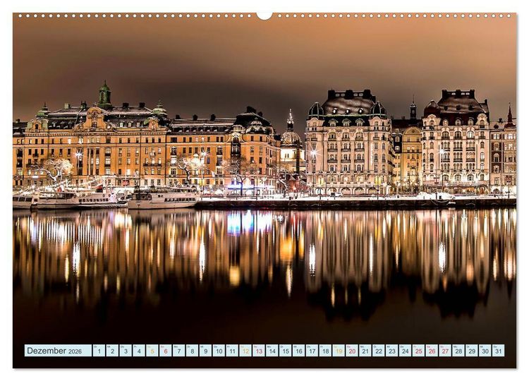 Produktbild: Stockholm - Venedig des Nordens (hochwertiger Premium Wandkalender 2026 DIN A2 quer), Kunstdruck in Hochglanz
