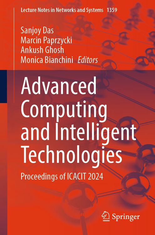 Produktbild: Advanced Computing and Intelligent Technologies