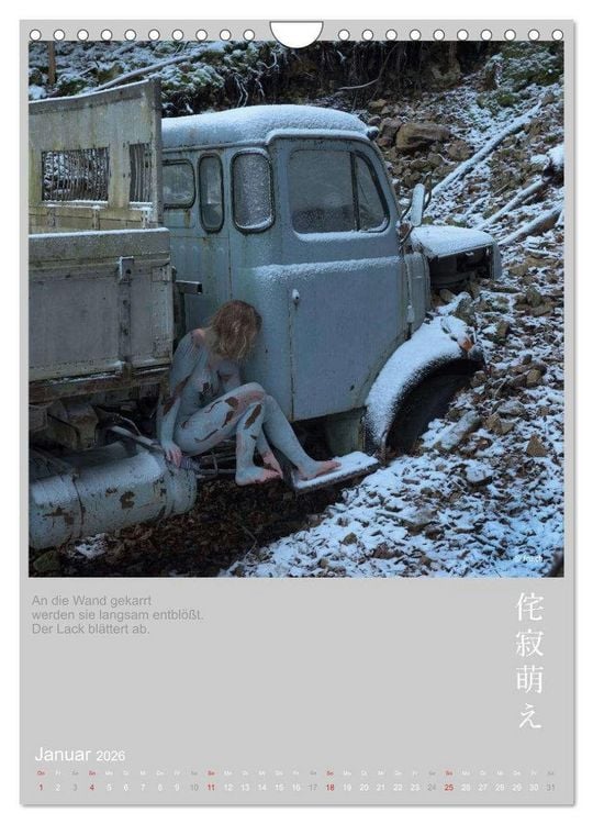 Produktbild: wabi sabi moe - hinrei&szlig;end vergammelt erotisch - Akt/Bodypainting (Wandkalender 2026 DIN A4 hoch), CALVENDO Monatskalender