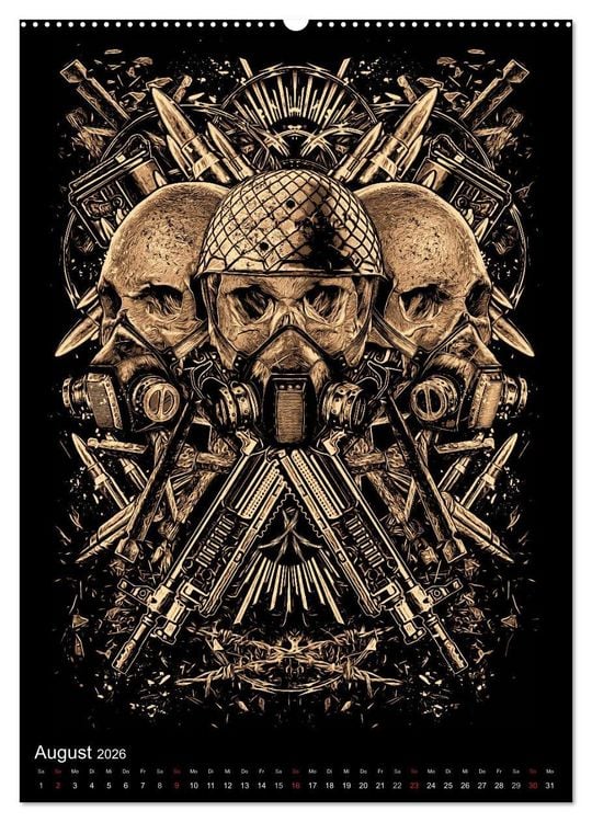 Produktbild: BLOODBOY/WAR ILLUSTRATION (hochwertiger Premium Wandkalender 2026 DIN A2 hoch), Kunstdruck in Hochglanz