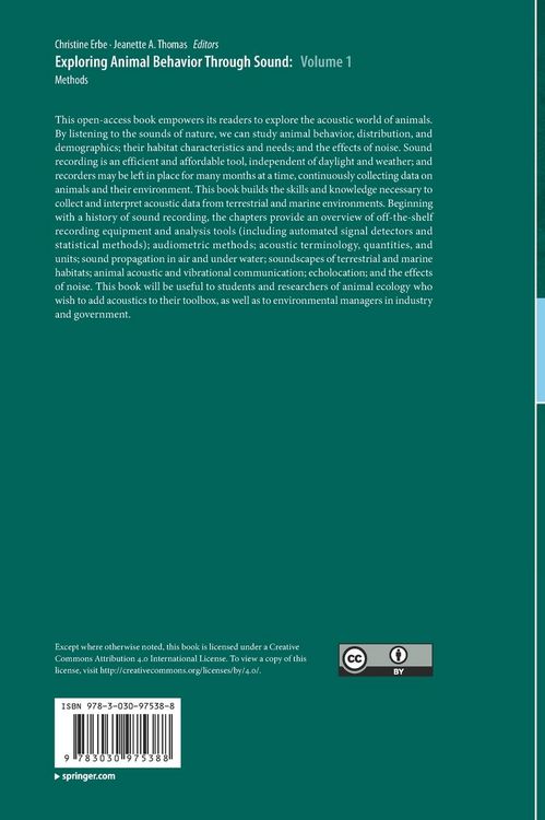 Produktbild: Exploring Animal Behavior Through Sound: Volume 1
