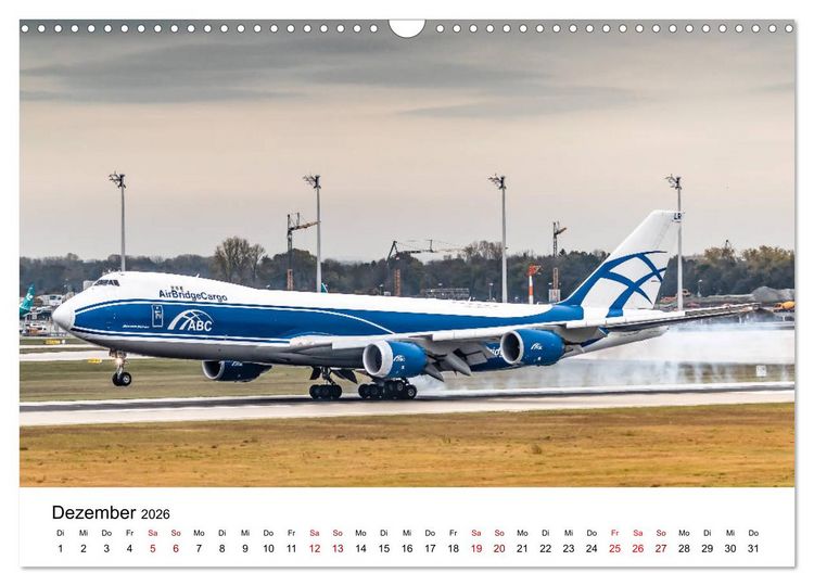 Produktbild: Planespotting am Flughafen M&uuml;nchen (Wandkalender 2026 DIN A3 quer), CALVENDO Monatskalender