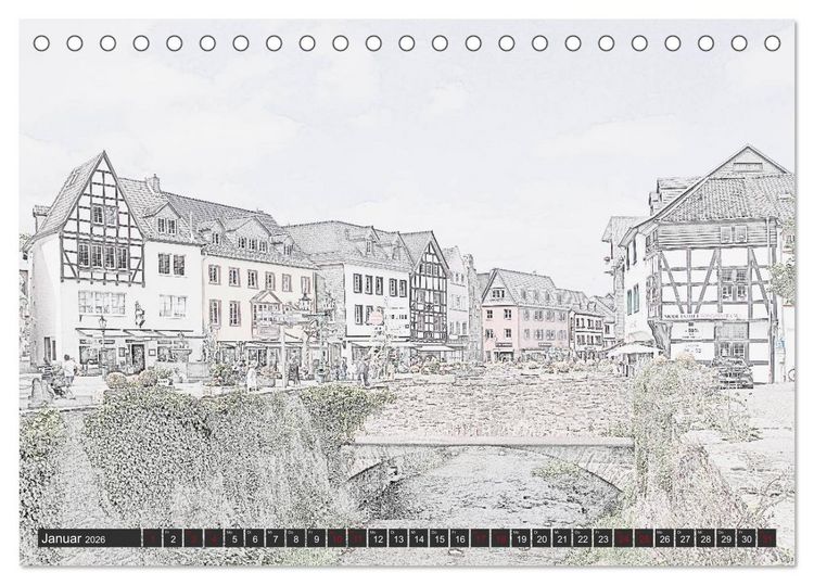 Produktbild: MAL-TOUR Deutschland (Tischkalender 2026 DIN A5 quer), CALVENDO Monatskalender