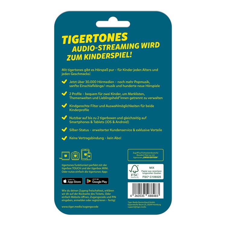Produktbild: tigertones DUO ticket - 6 Monate