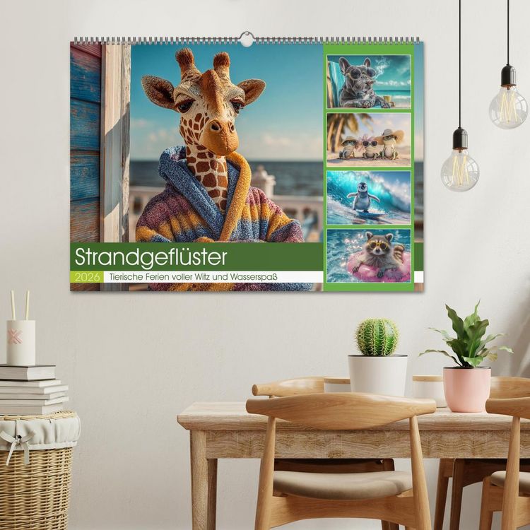 Produktbild: Strandgefl&uuml;ster (Wandkalender 2026 DIN A2 quer), CALVENDO Monatskalender