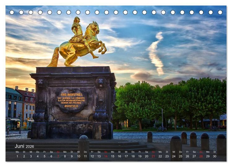 Produktbild: Dresden Bilder 2026 (Tischkalender 2026 DIN A5 quer), CALVENDO Monatskalender