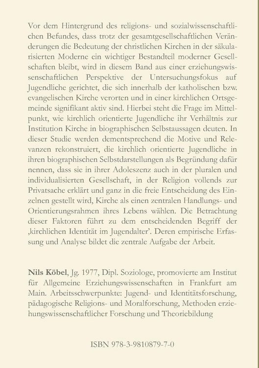 Produktbild: Jugend - Identit&auml;t - Kirche