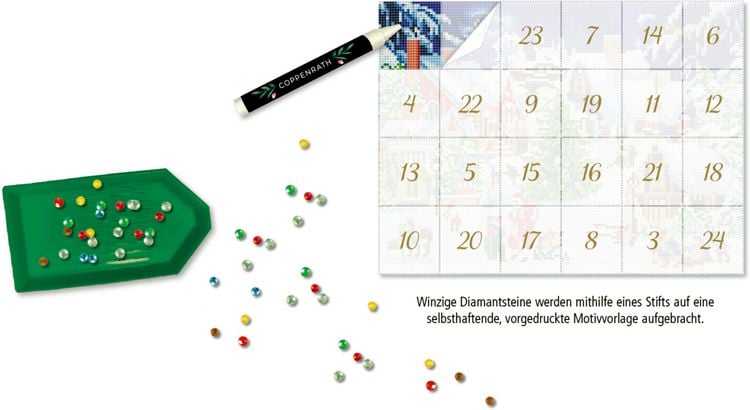 Produktbild: Diamond-Painting-Adventskalender &ndash; Zauberhaftes Winterdorf