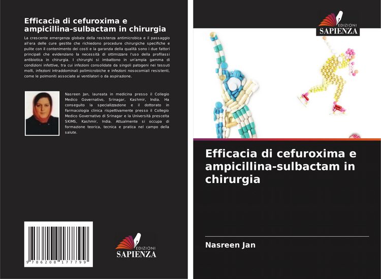 Produktbild: Efficacia di cefuroxima e ampicillina-sulbactam in chirurgia