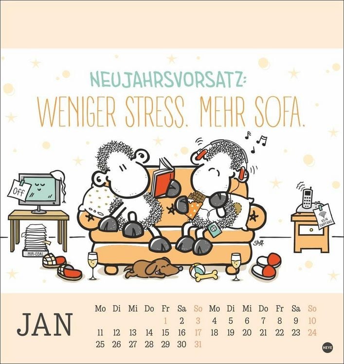 Produktbild: sheepworld Postkartenkalender 2027