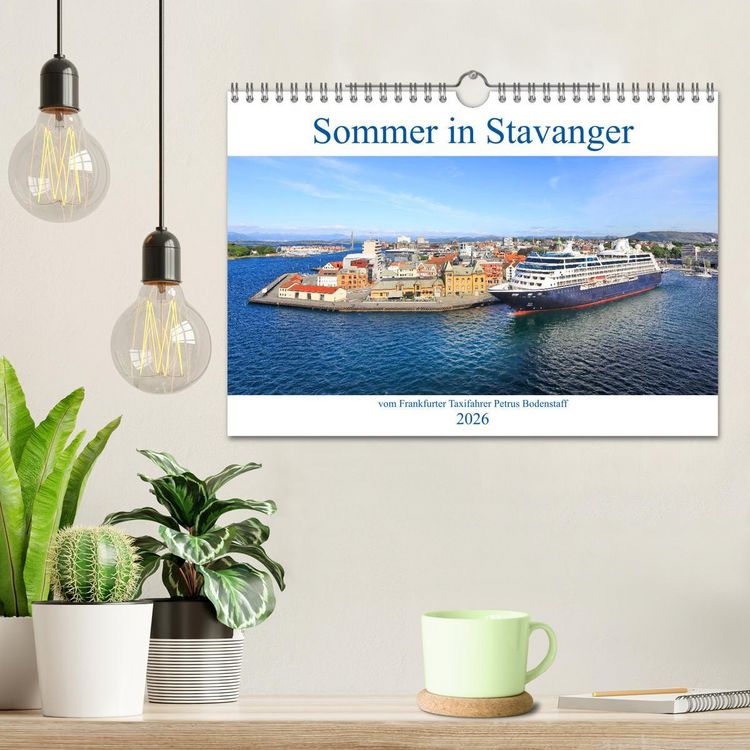 Produktbild: Sommer in Stavanger vom Frankfurter Taxifahrer Petrus Bodenstaff (Wandkalender 2026 DIN A4 quer), CALVENDO Monatskalender