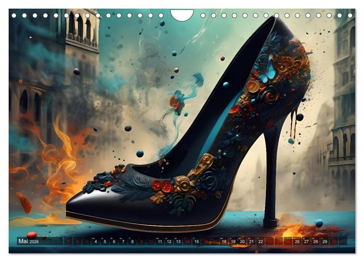 Produktbild: High Heels in Szene gesetzt (Wandkalender 2026 DIN A4 quer), CALVENDO Monatskalender