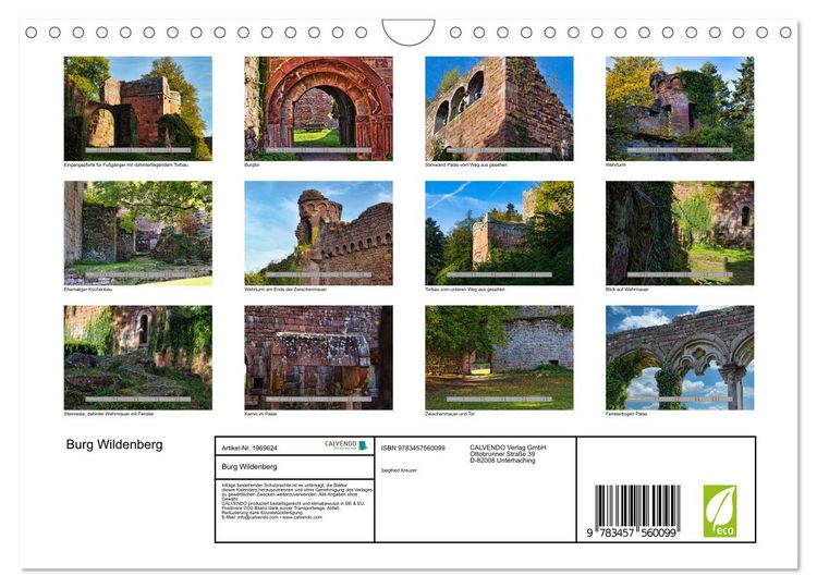 Produktbild: Burg Wildenberg (Wandkalender 2026 DIN A4 quer), CALVENDO Monatskalender