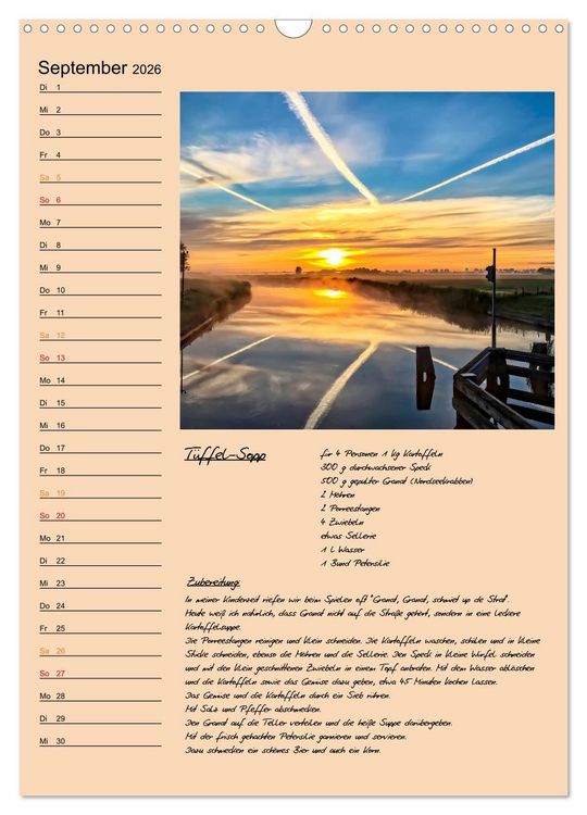 Produktbild: Ostfriesland - Appetit auf mehr (Wandkalender 2026 DIN A3 hoch), CALVENDO Monatskalender