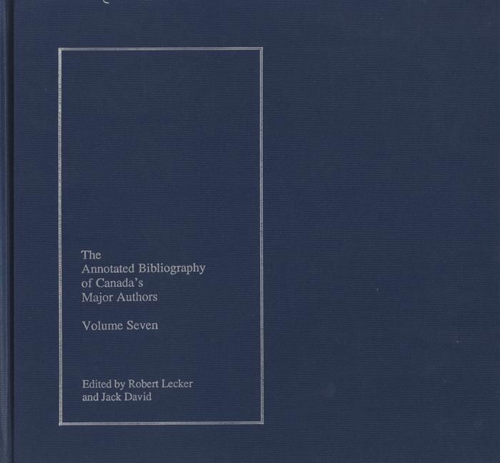 Produktbild: The Annotated Bibliography of Canada's Major Authors