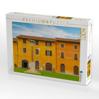 Produktbild: CALVENDO Puzzle Wolf-Statue | 1000 Teile Lege-Gr&ouml;&szlig;e 64x48cm Foto-Puzzle f&uuml;r gl&uuml;ckliche Stunden