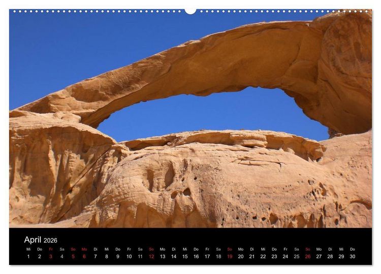 Produktbild: Faszinierendes Jordanien (Wandkalender 2026 DIN A2 quer), CALVENDO Monatskalender