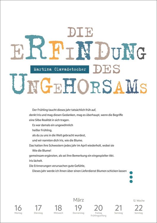 Produktbild: 53 Frauen, die du gelesen haben musst Wochen-Kulturkalender 2026