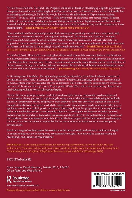 Produktbild: The Interpersonal Tradition