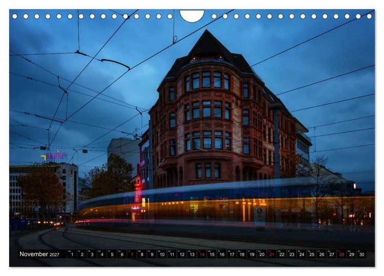 Produktbild: City Lights Saarbr&uuml;cken (Wandkalender 2027 DIN A4 quer), CALVENDO Monatskalender