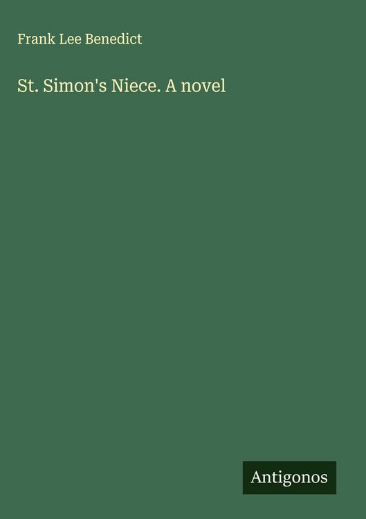 Produktbild: St. Simon's Niece. A novel