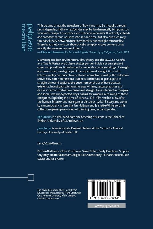 Produktbild: Sex, Gender and Time in Fiction and Culture