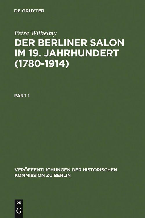 Produktbild: Der Berliner Salon im 19. Jahrhundert (1780-1914)
