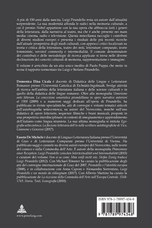 Produktbild: Pirandello tra memoria, rappresentazione e immagine