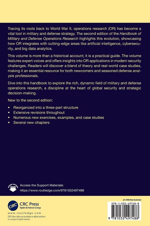 Produktbild: Handbook of Military and Defense Operations Research