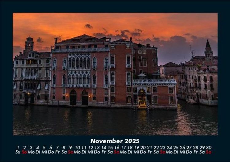 Produktbild: Venedig 2025 Fotokalender DIN A5