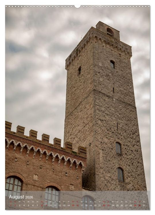 Produktbild: San Gimignano - Stadt der T&uuml;rme (hochwertiger Premium Wandkalender 2026 DIN A2 hoch), Kunstdruck in Hochglanz