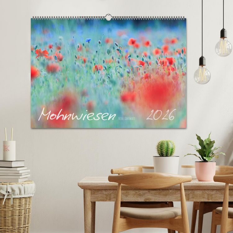 Produktbild: Mohnwiesen (Wandkalender 2026 DIN A2 quer), CALVENDO Monatskalender