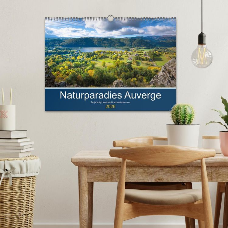 Produktbild: Naturparadies Auvergne (Wandkalender 2026 DIN A3 quer), CALVENDO Monatskalender