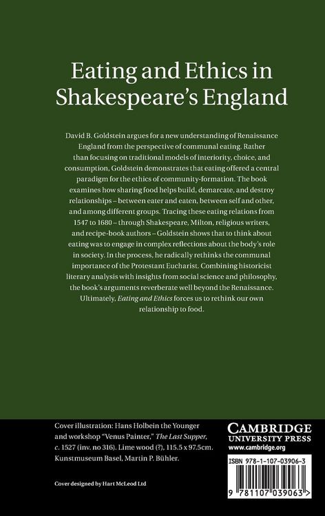 Produktbild: Eating and Ethics in Shakespeare's England