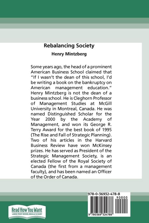 Produktbild: Rebalancing Society