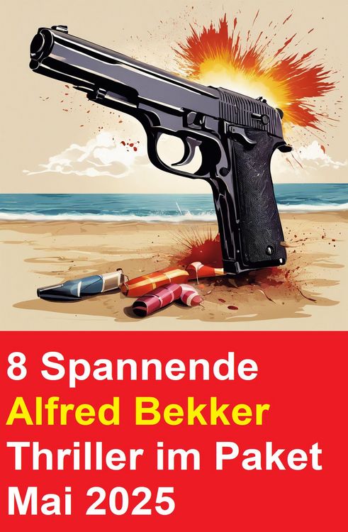 Produktbild: 8 Spannende Alfred Bekker Thriller im Paket Mai 2025