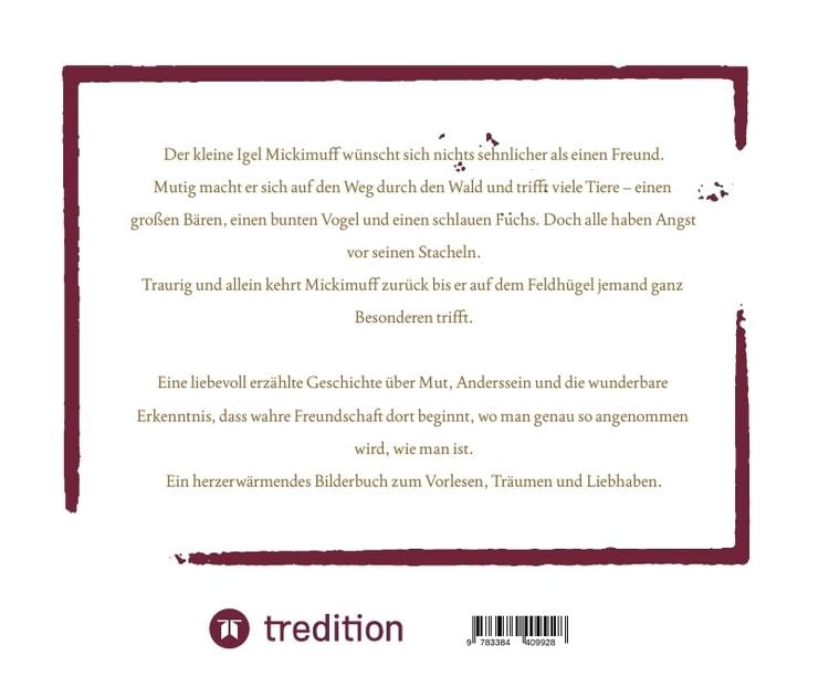 Produktbild: Der kleine Igel Mickimuff