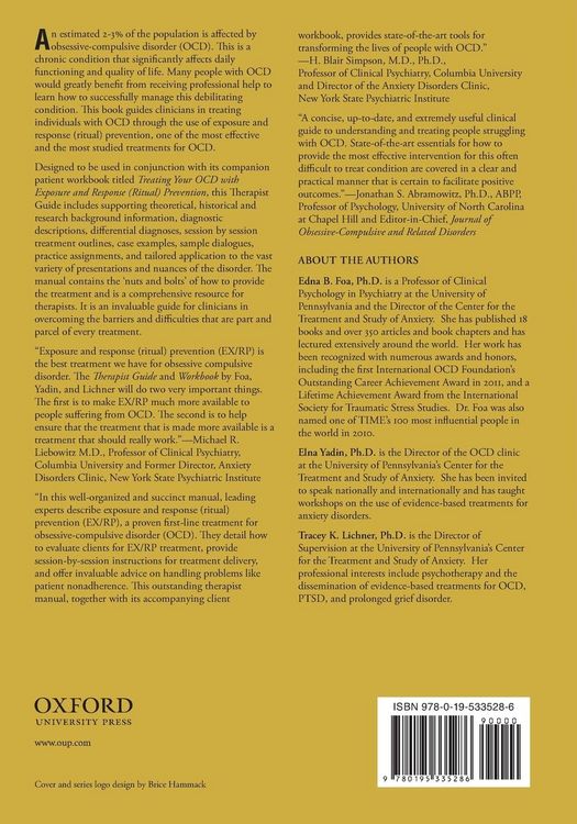Produktbild: Exposure and Response (Ritual) Prevention for Obsessive-Compulsive Disorder