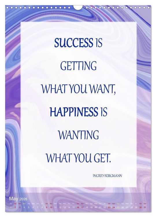 Produktbild: Inspiring sayings (Wall Calendar 2026 DIN A3 portrait), CALVENDO 12 Month Wall Calendar