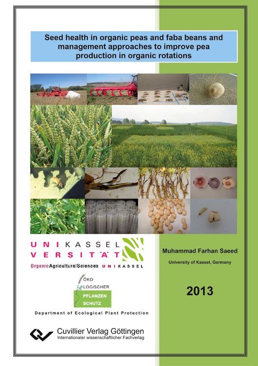 Produktbild: Seed health in organic peas and faba beans and management approaches to improve pea production in organic rotations