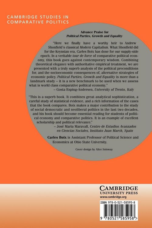 Produktbild: Political Parties, Growth and Equality