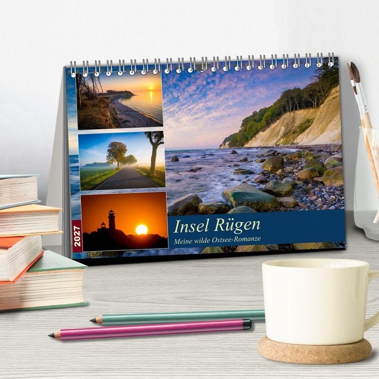 Produktbild: Insel R&uuml;gen - Meine wilde Ostsee-Romanze (Tischkalender 2027 DIN A5 quer), CALVENDO Monatskalender